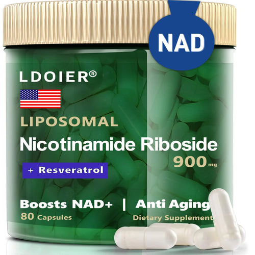 NAD Supplement 900mg - Promotes Vitality & Cognitive Function - 80 Capsules